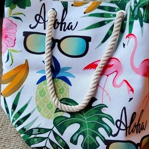 Canvas beach bag